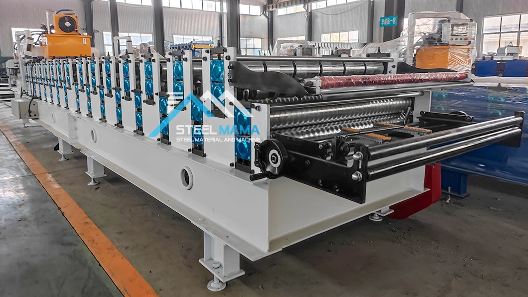 New Type Building Material 1071 Corrugated and 960 Glazed Tile Colored Metal Iron Panel Double Layer Roll Forming Machine Equipment